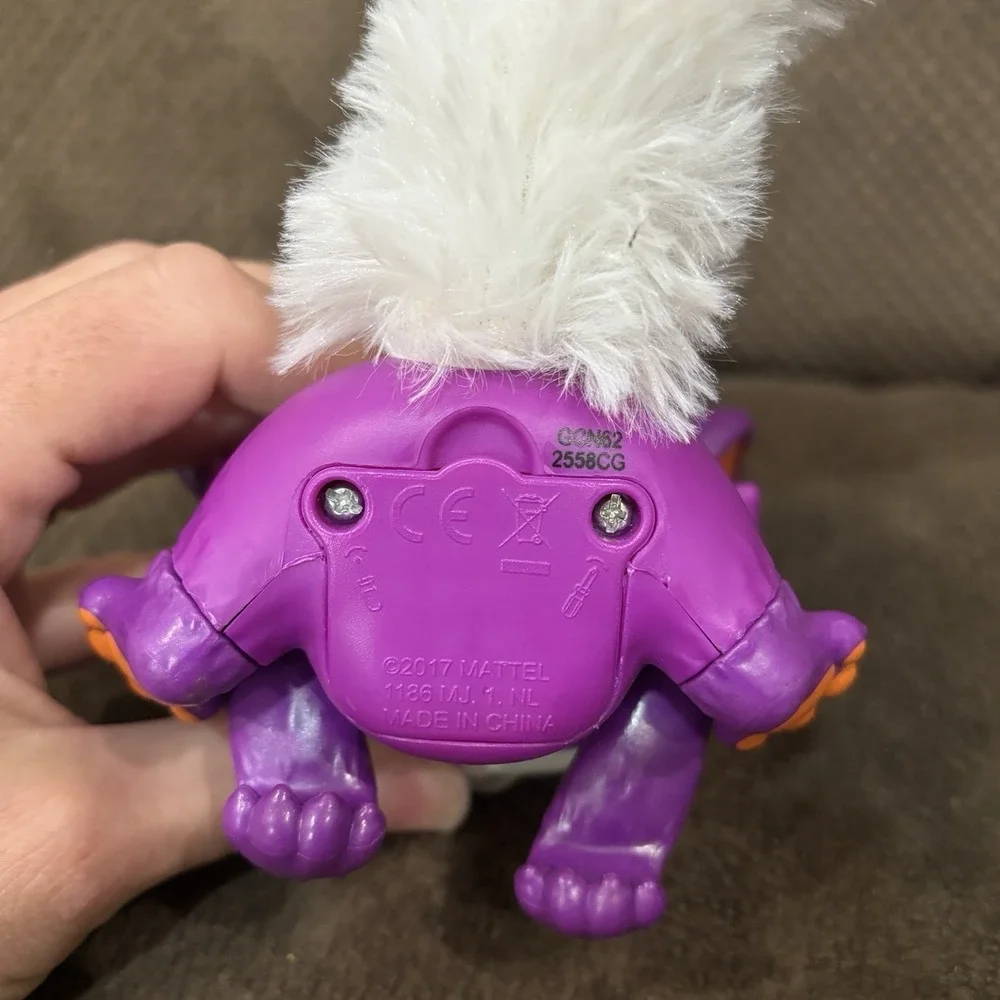 Lil' Gleemerz Loomur Purple White Light Up Interactive Toy Animal Mattel WORKS - Picture 3 of 7